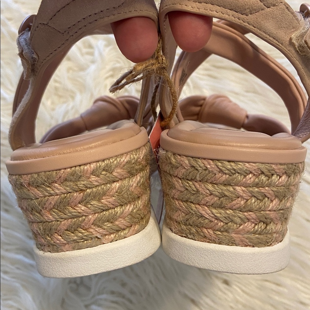 Jambu Women's Blush Wedge Sandals leather upper size 8M brand new - Picture 9 of 12